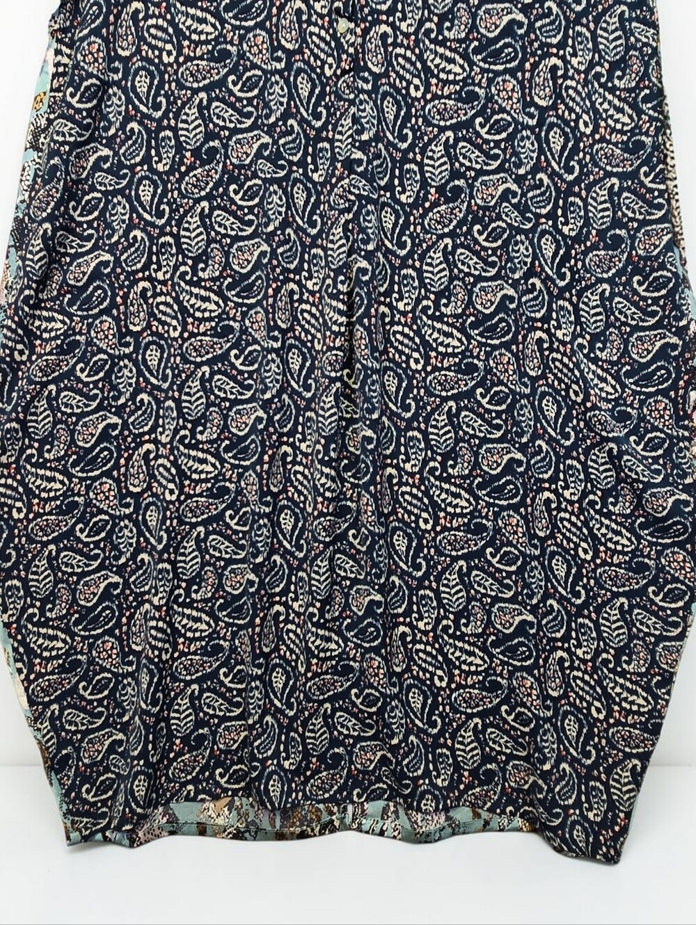 Alembika Paisley Shirt Dress Size 4 US size L / XL Oversize NEW $324 - Picture 4 of 16